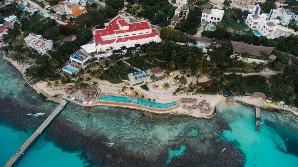 parque el garrafon cozumel vista drone martin vallejos